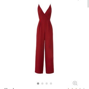 Wine jumpsuit